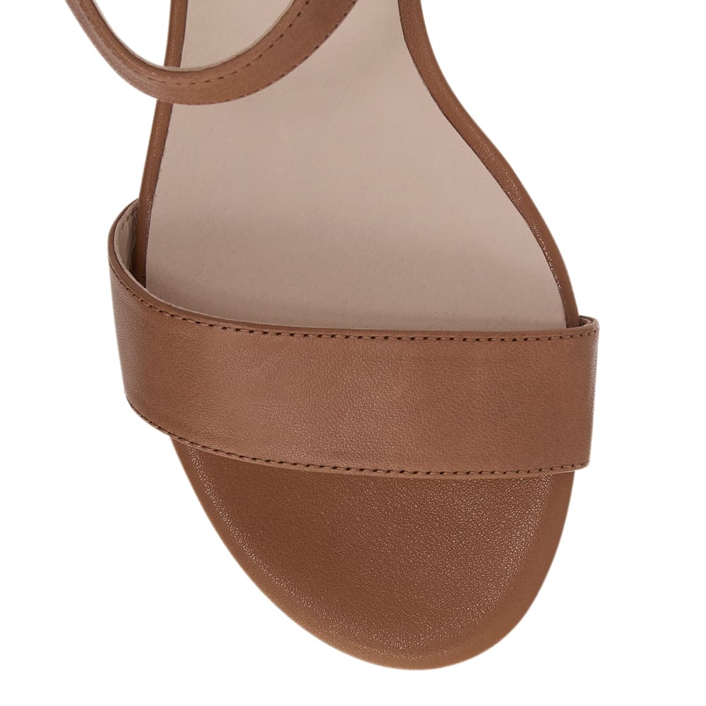 Madrid Heel in Tan Leather