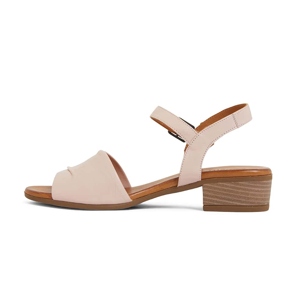Maisy Heel in Blush Leather