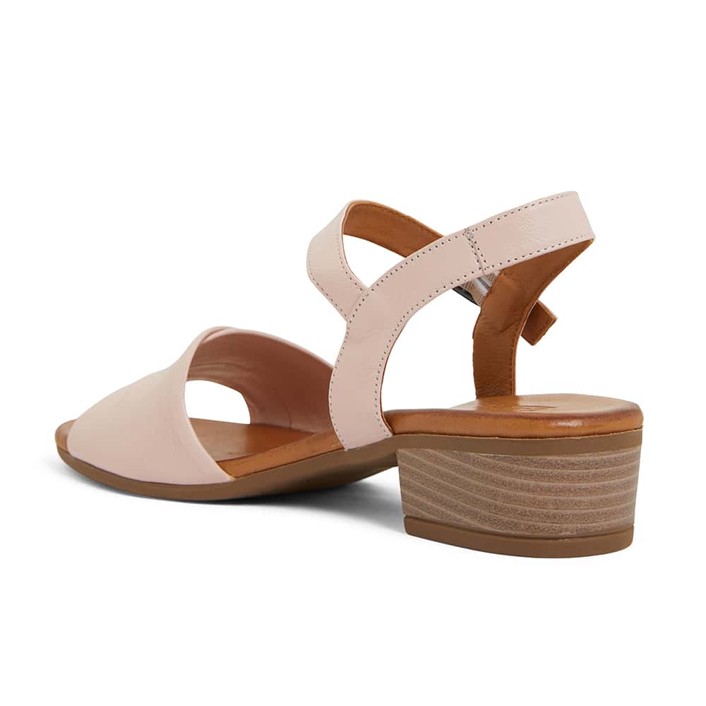 Maisy Heel in Blush Leather
