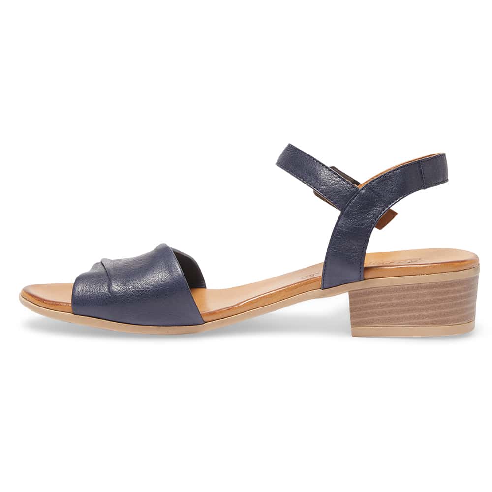 Maisy Heel in Navy Leather