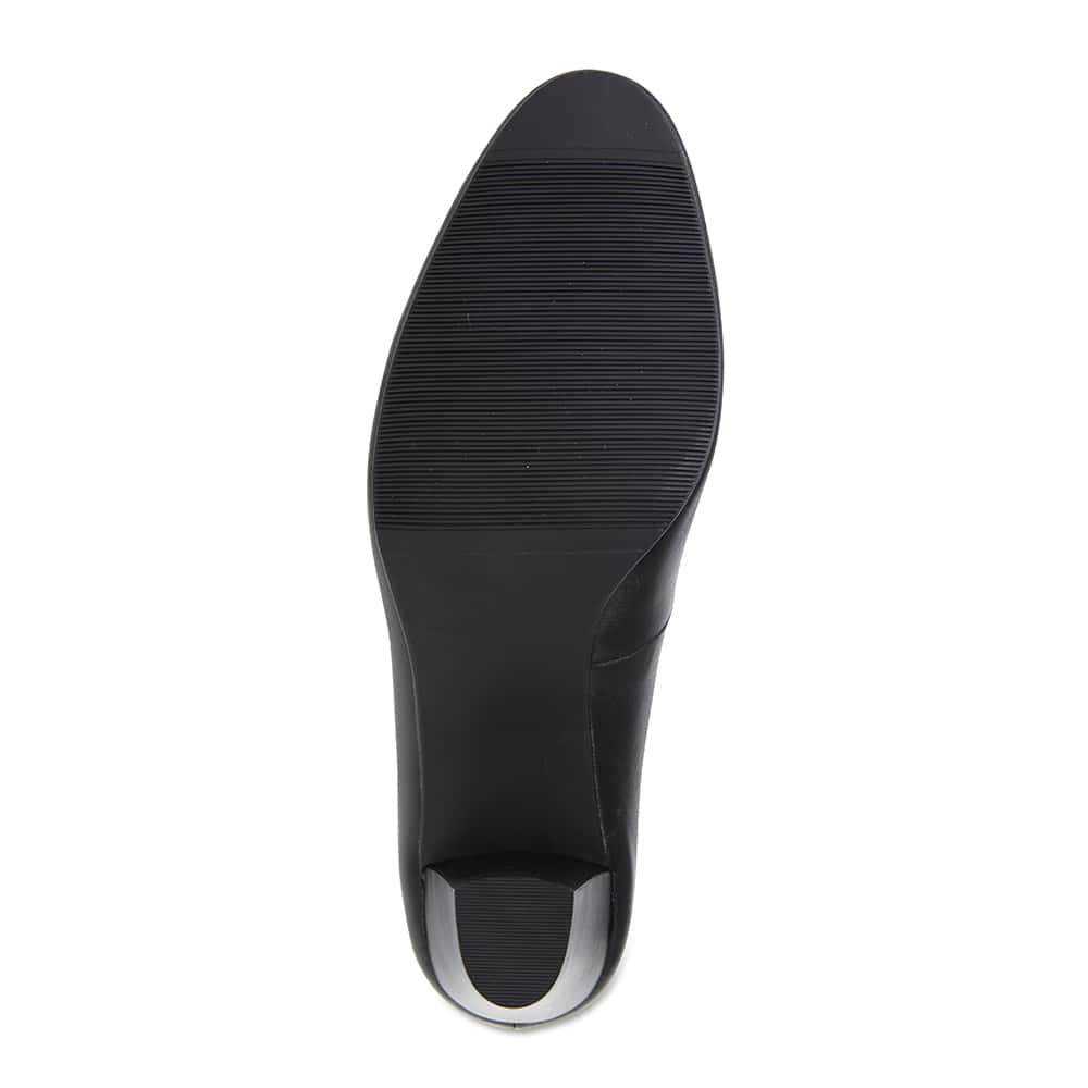 Marley Heel in Black Leather