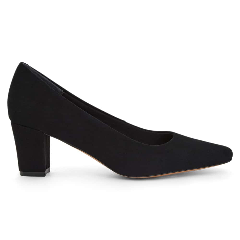Nicole Heel in Black Suede