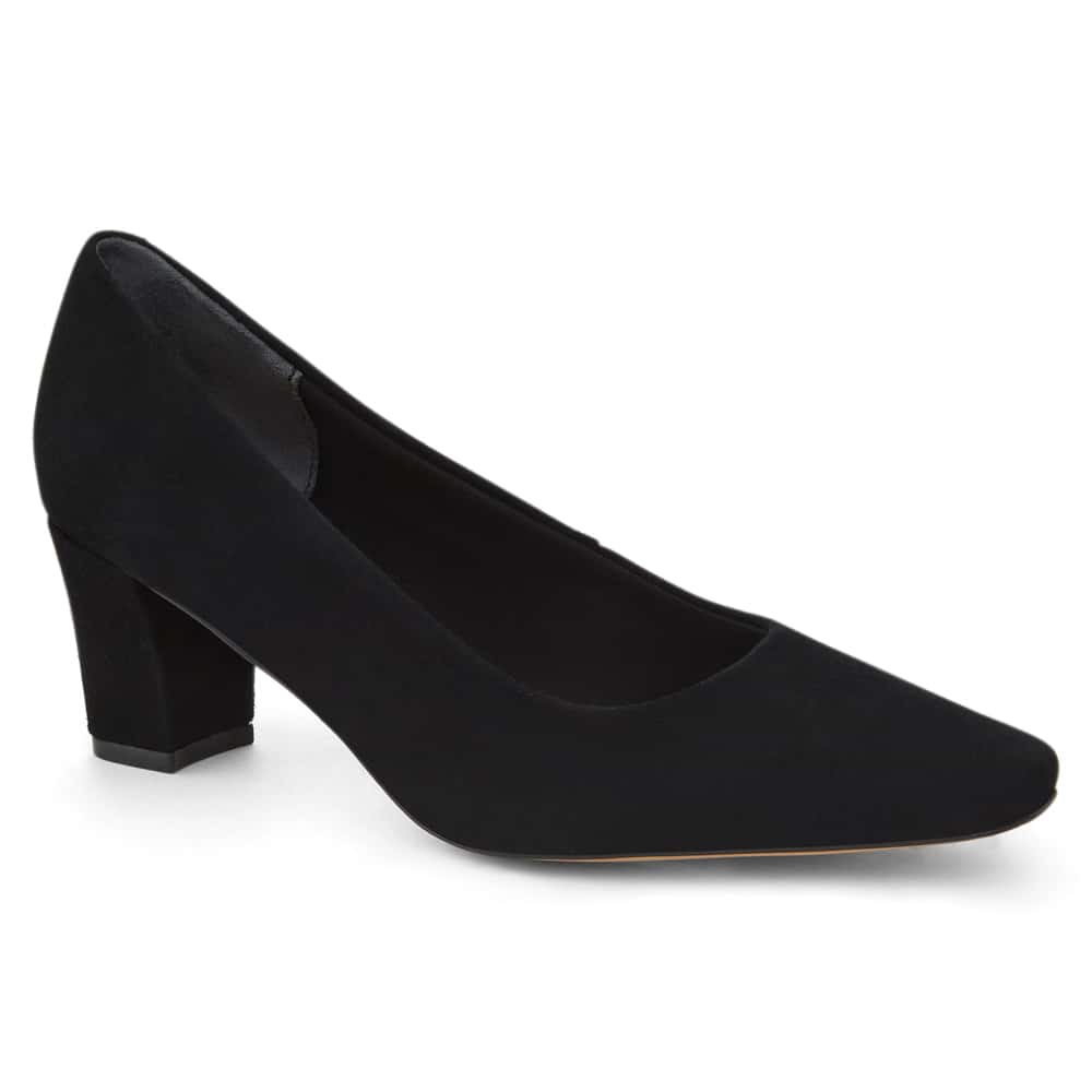Nicole Heel in Black Suede