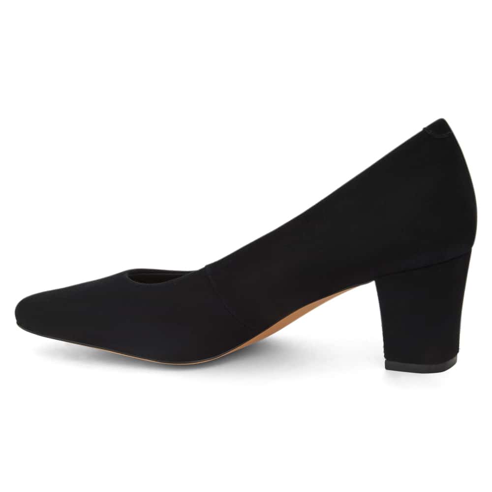 Nicole Heel in Black Suede