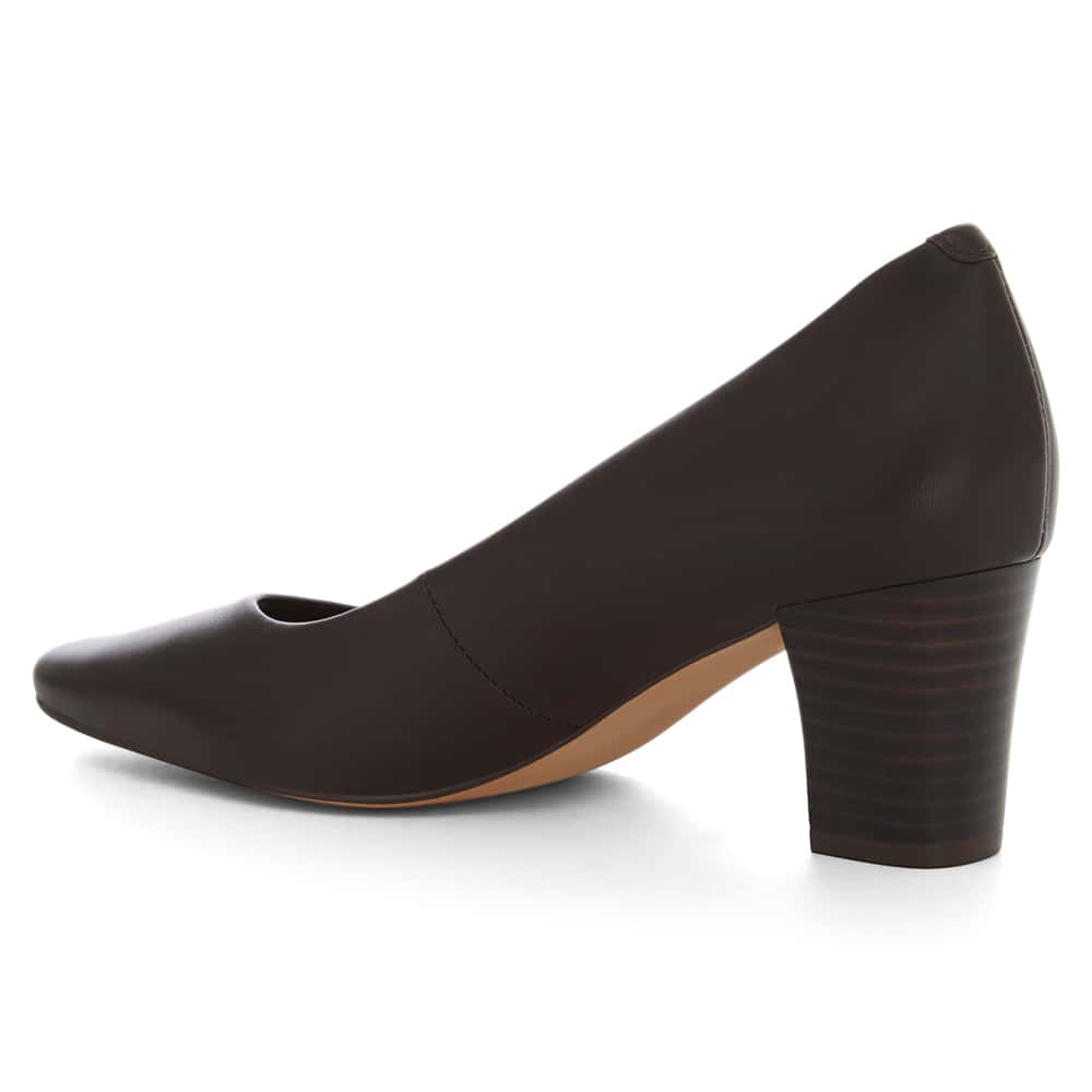 Nicole Heel in Chocolate  Leather