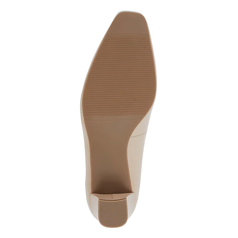 Nicole Heel in Nude Leather