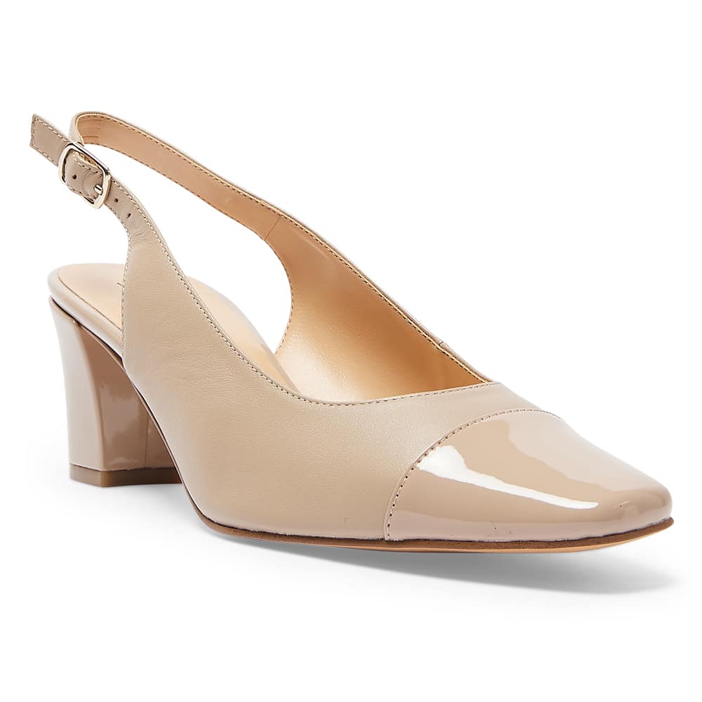 Nikita Heel in Nude Leather