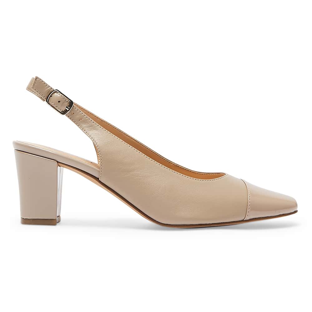 Nikita Heel in Nude Leather