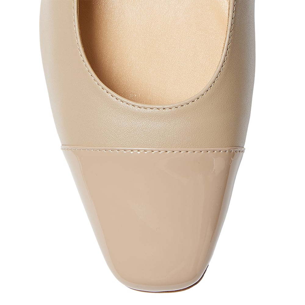 Nikita Heel in Nude Leather