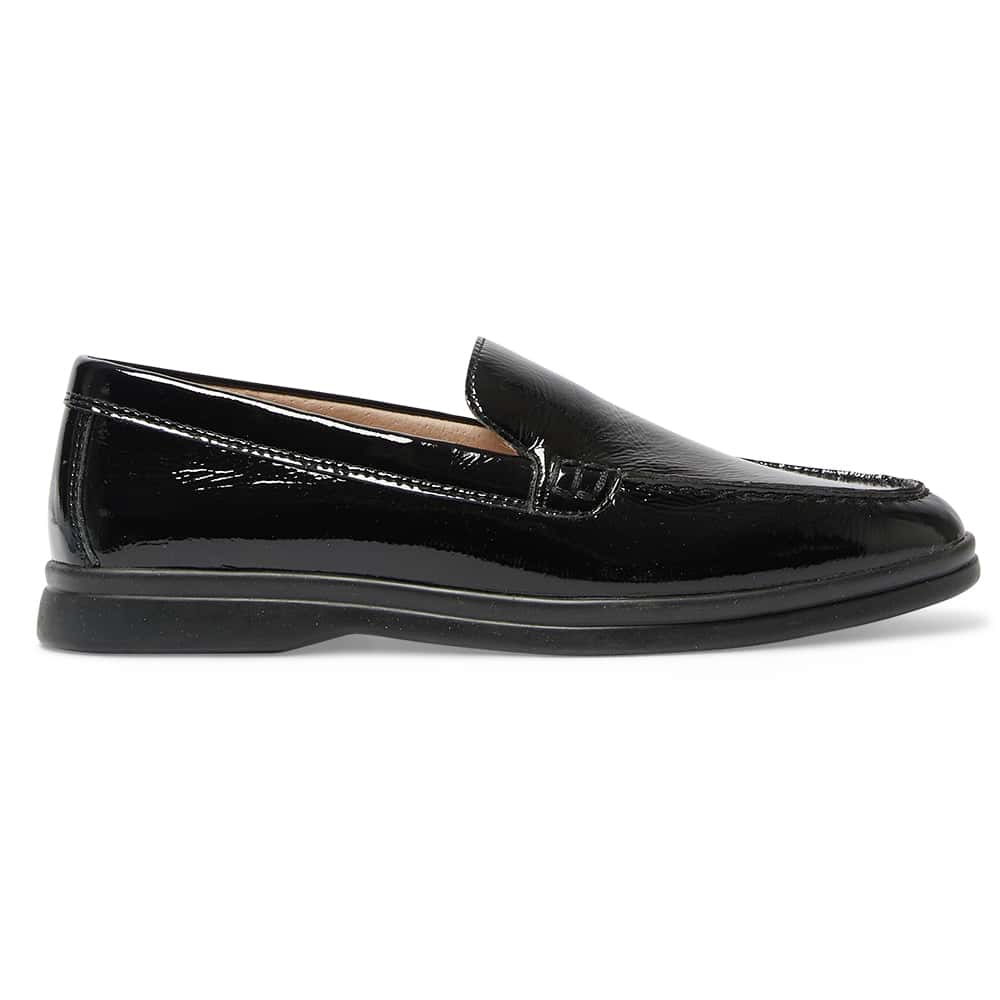 Orlando Loafer in Black Crinkle Patent