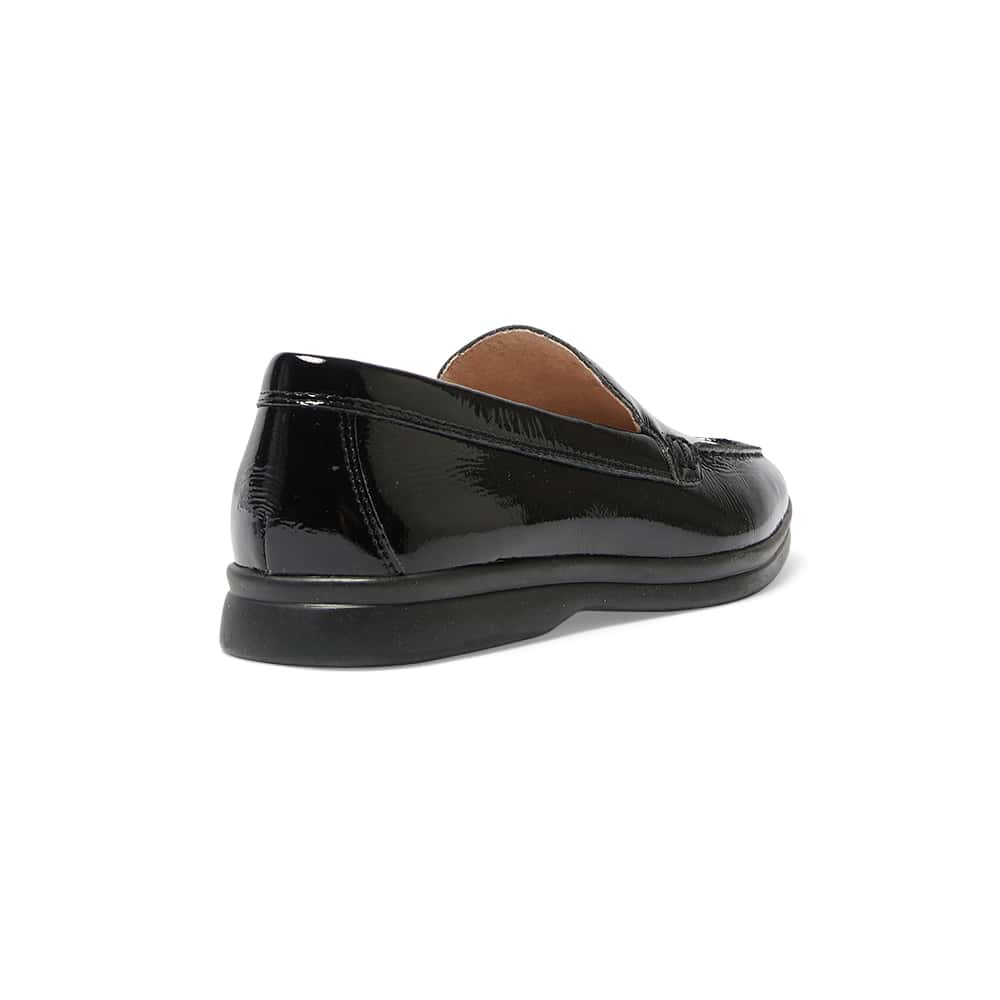 Orlando Loafer in Black Crinkle Patent