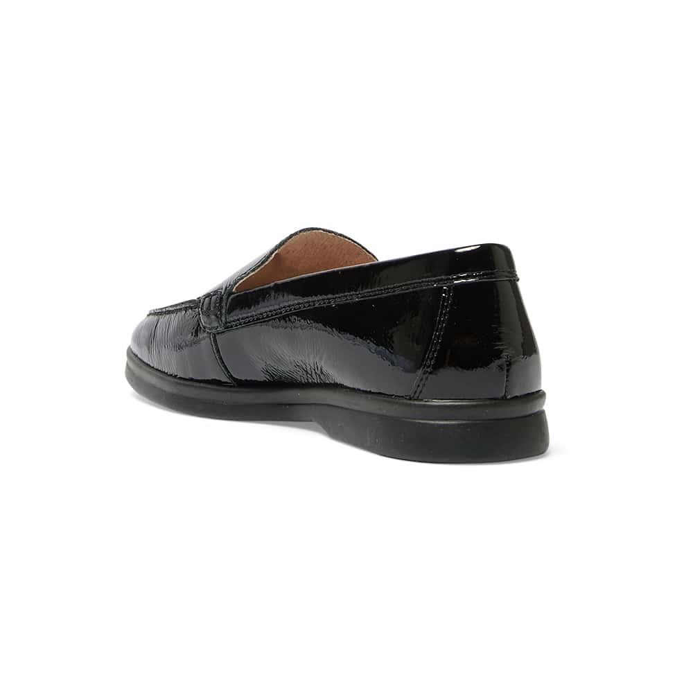 Orlando Loafer in Black Crinkle Patent