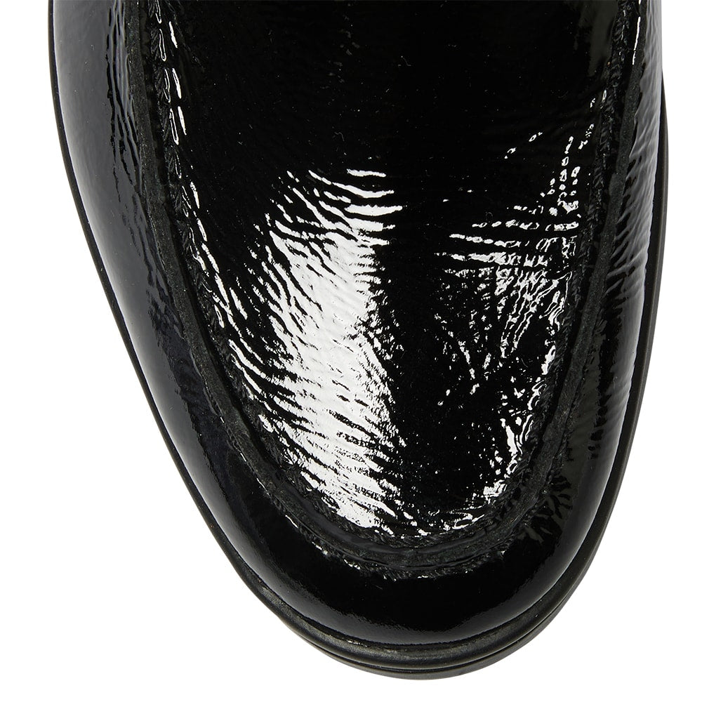 Orlando Loafer in Black Crinkle Patent