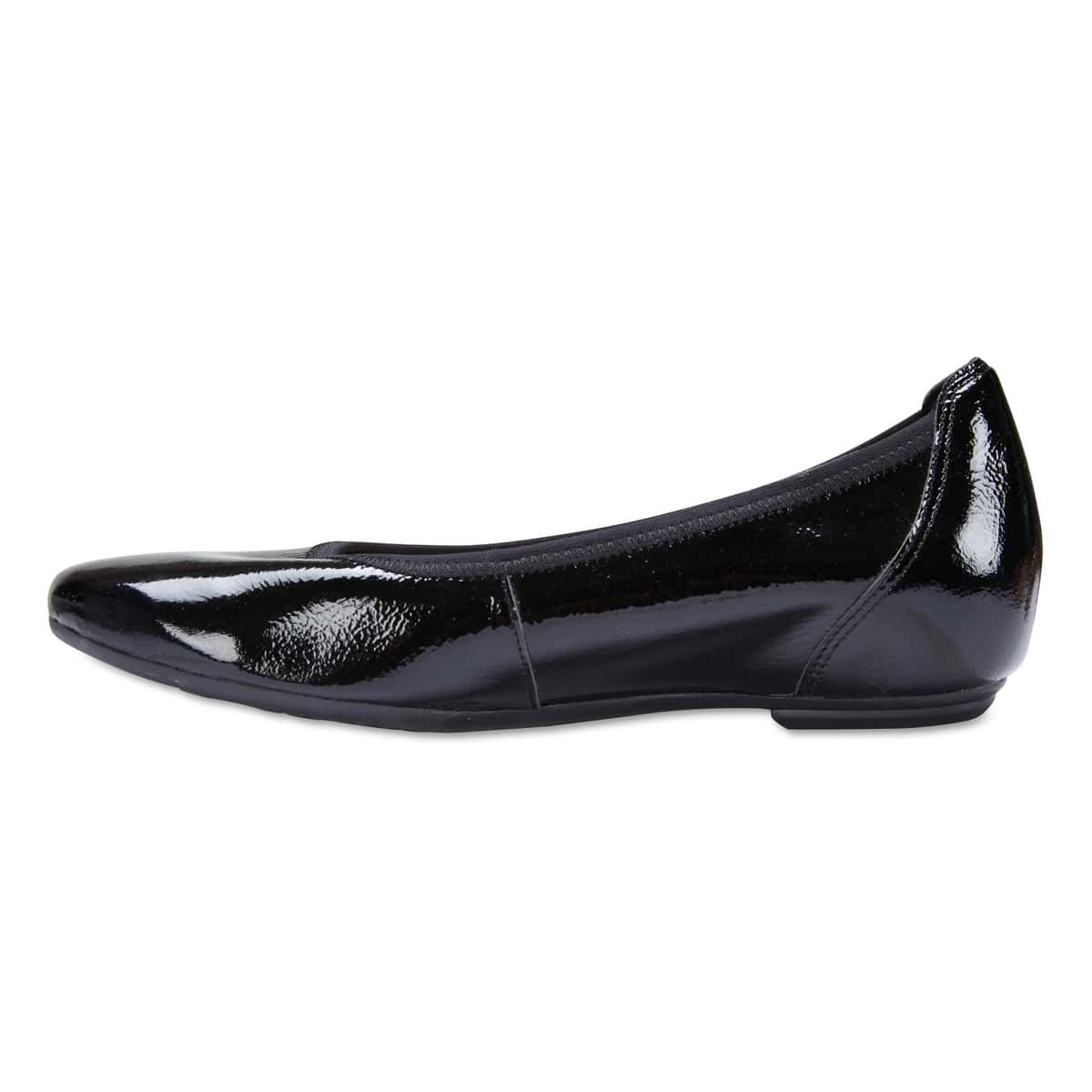Pamper Ballet Flat in Black Patent