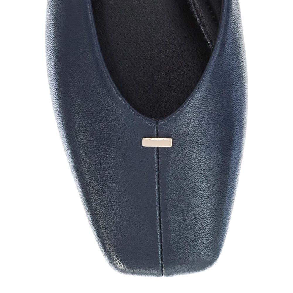 Piazza Ballet Flat in Navy Leather