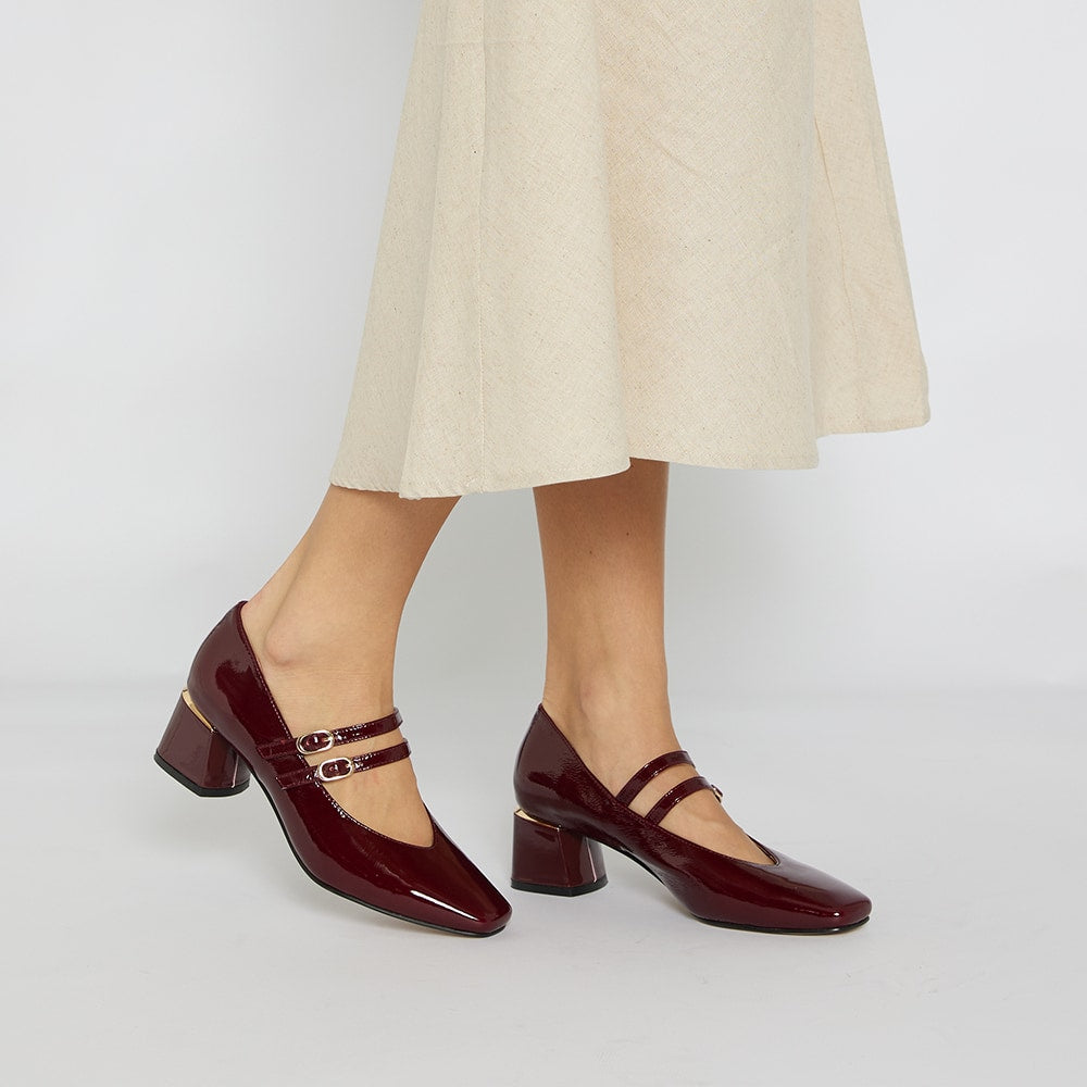 Wine block heels hotsell
