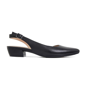 Ramsey Heel in Black Leather