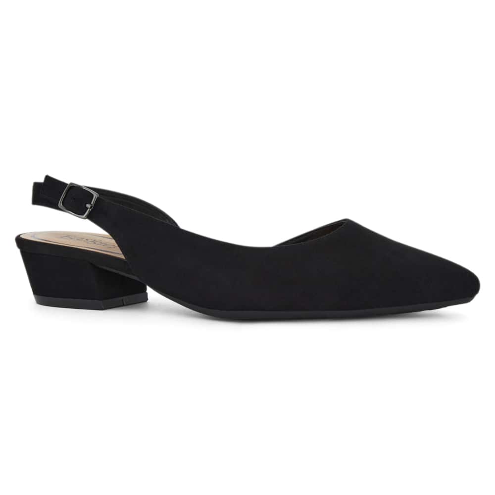 Ramsey Heel in Black Suede
