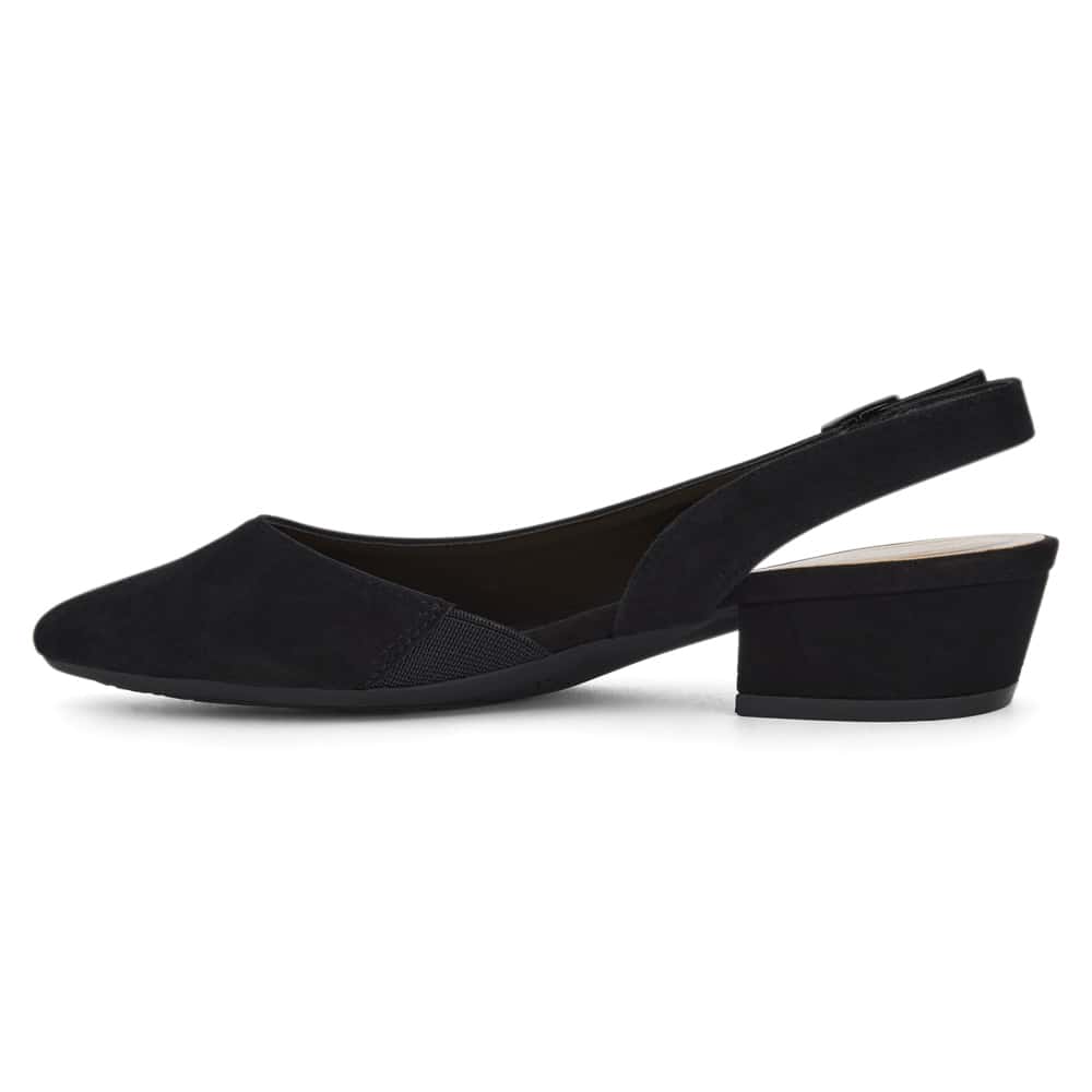 Ramsey Heel in Black Suede