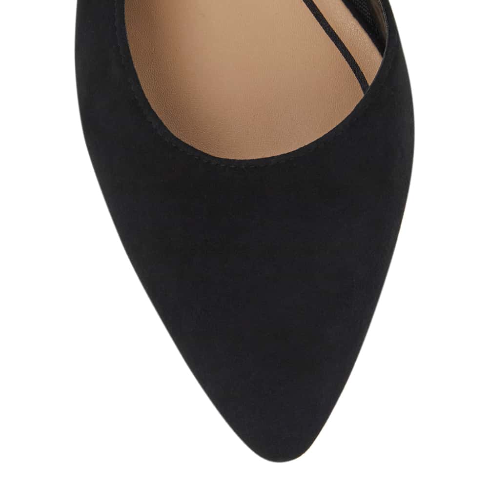Ramsey Heel in Black Suede