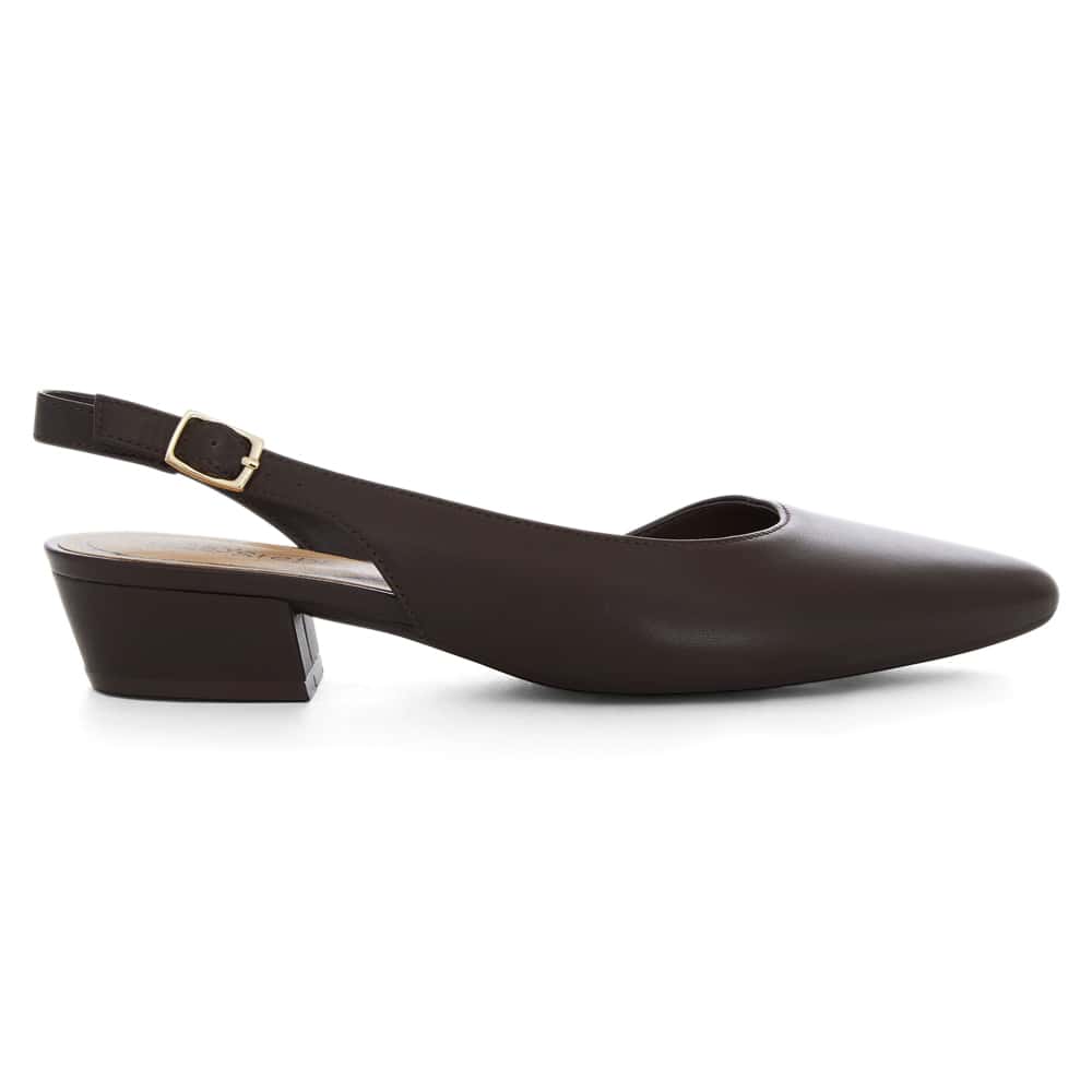Ramsey Heel in Chocolate  Leather