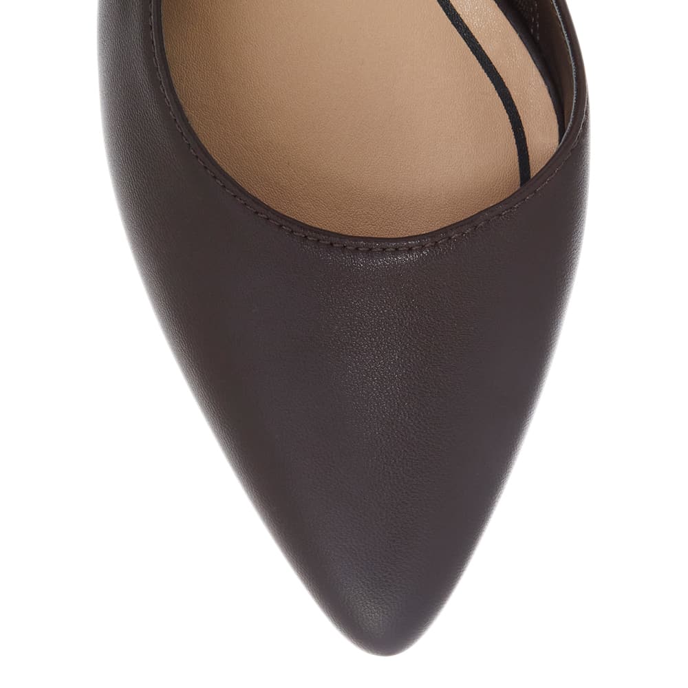 Ramsey Heel in Chocolate  Leather