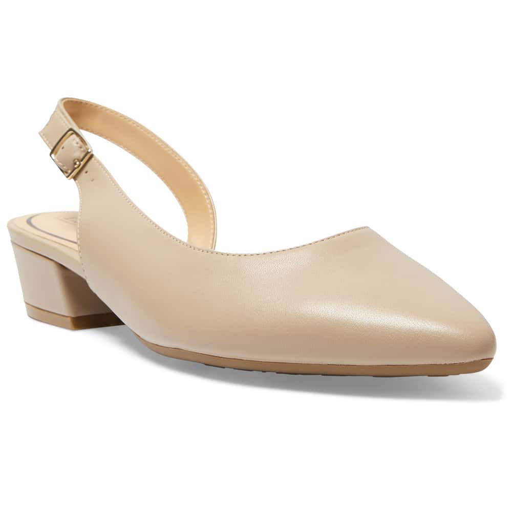 Ramsey Heel in Nude Leather
