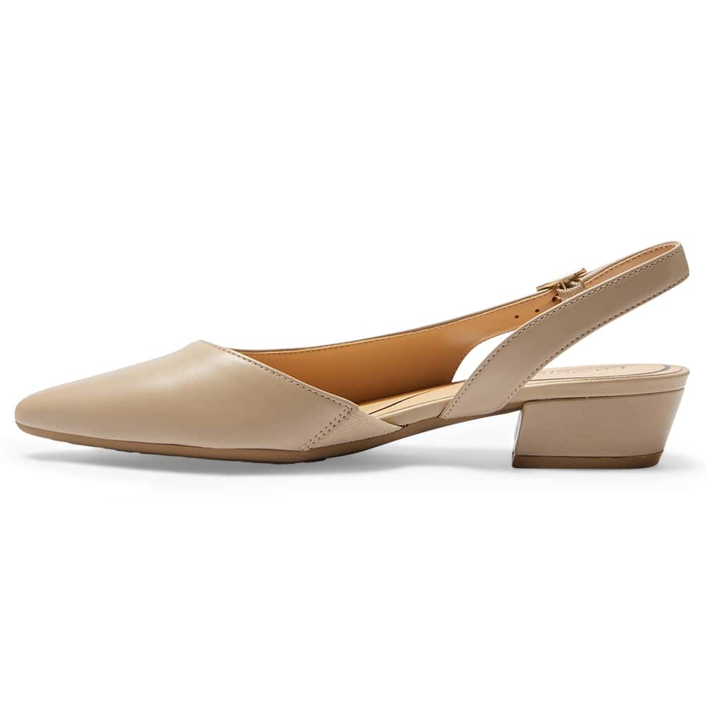 Ramsey Heel in Nude Leather