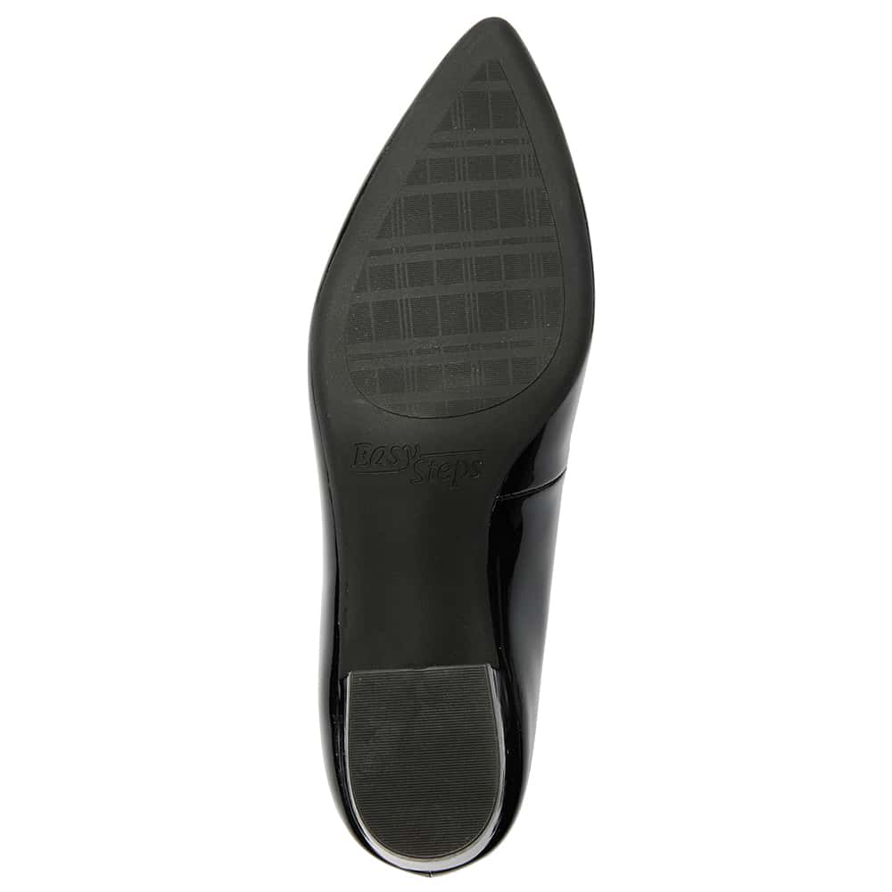 Reagan Heel in Black Patent
