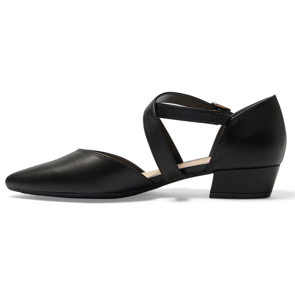 Renee Heel in Black Leather