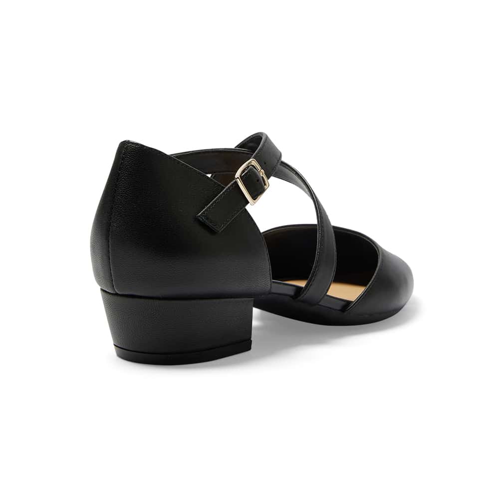 Renee Heel in Black Leather