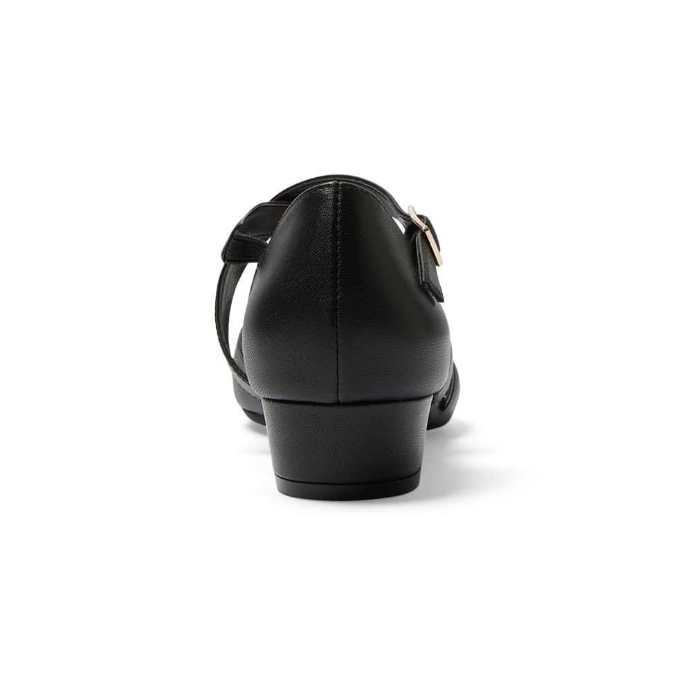 Renee Heel in Black Leather