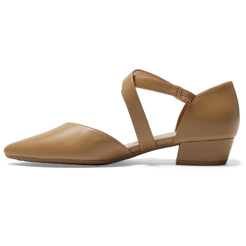 Renee Heel in Camel Leather