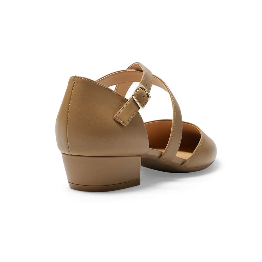 Renee Heel in Camel Leather