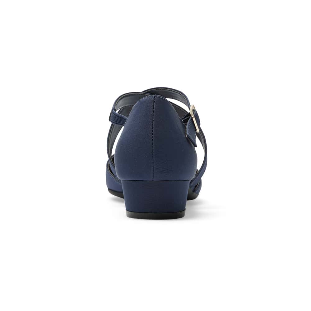 Renee Heel in Navy Fabric
