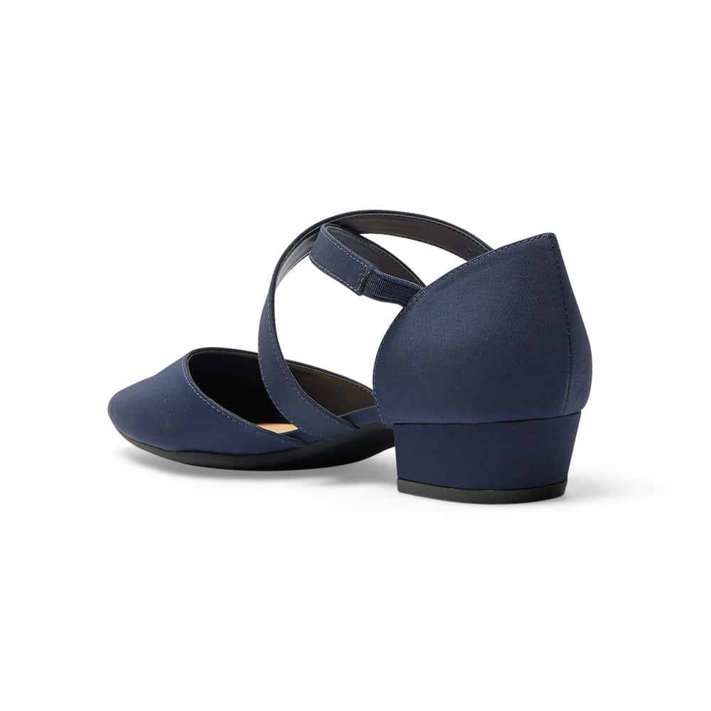 Renee Heel in Navy Fabric