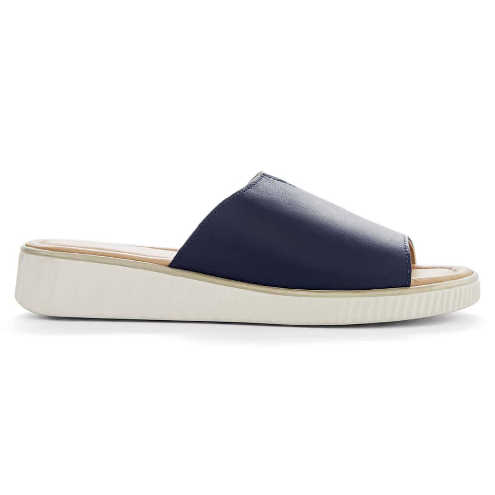Safari Sandal in Navy Leather