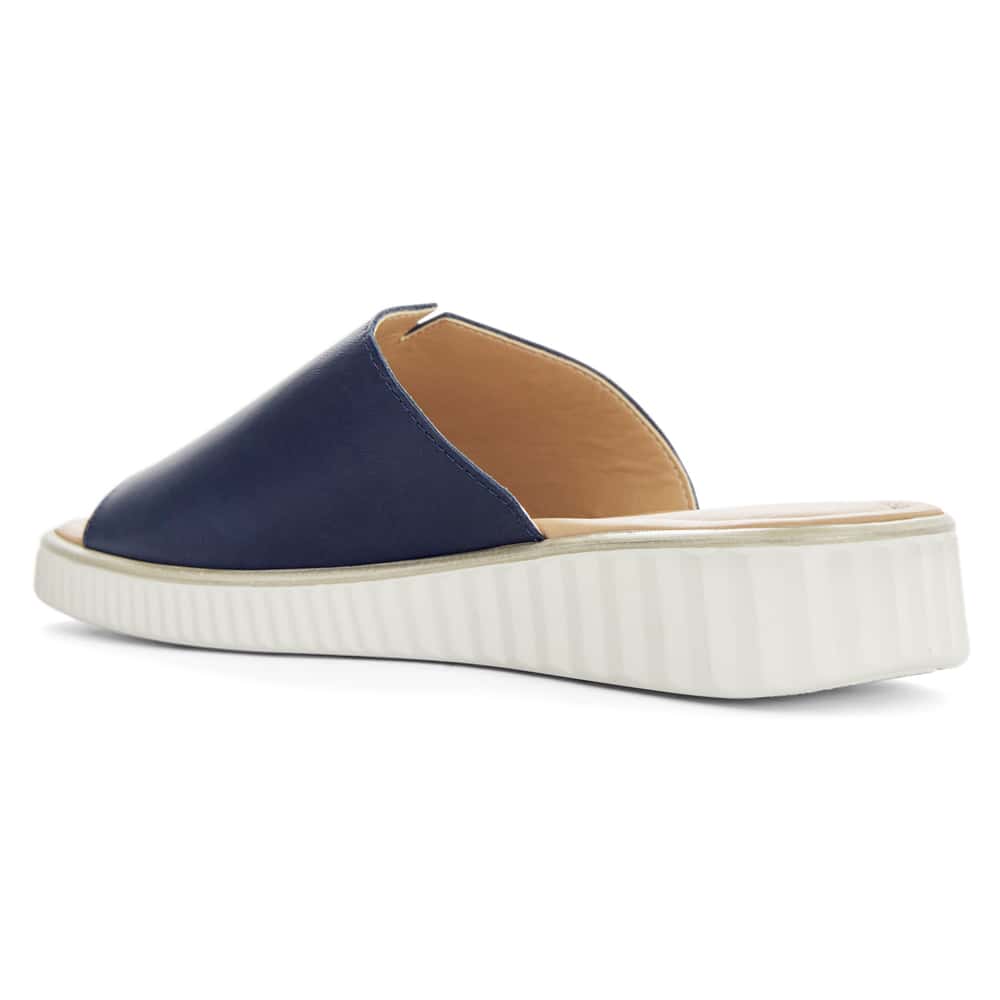 Safari Sandal in Navy Leather