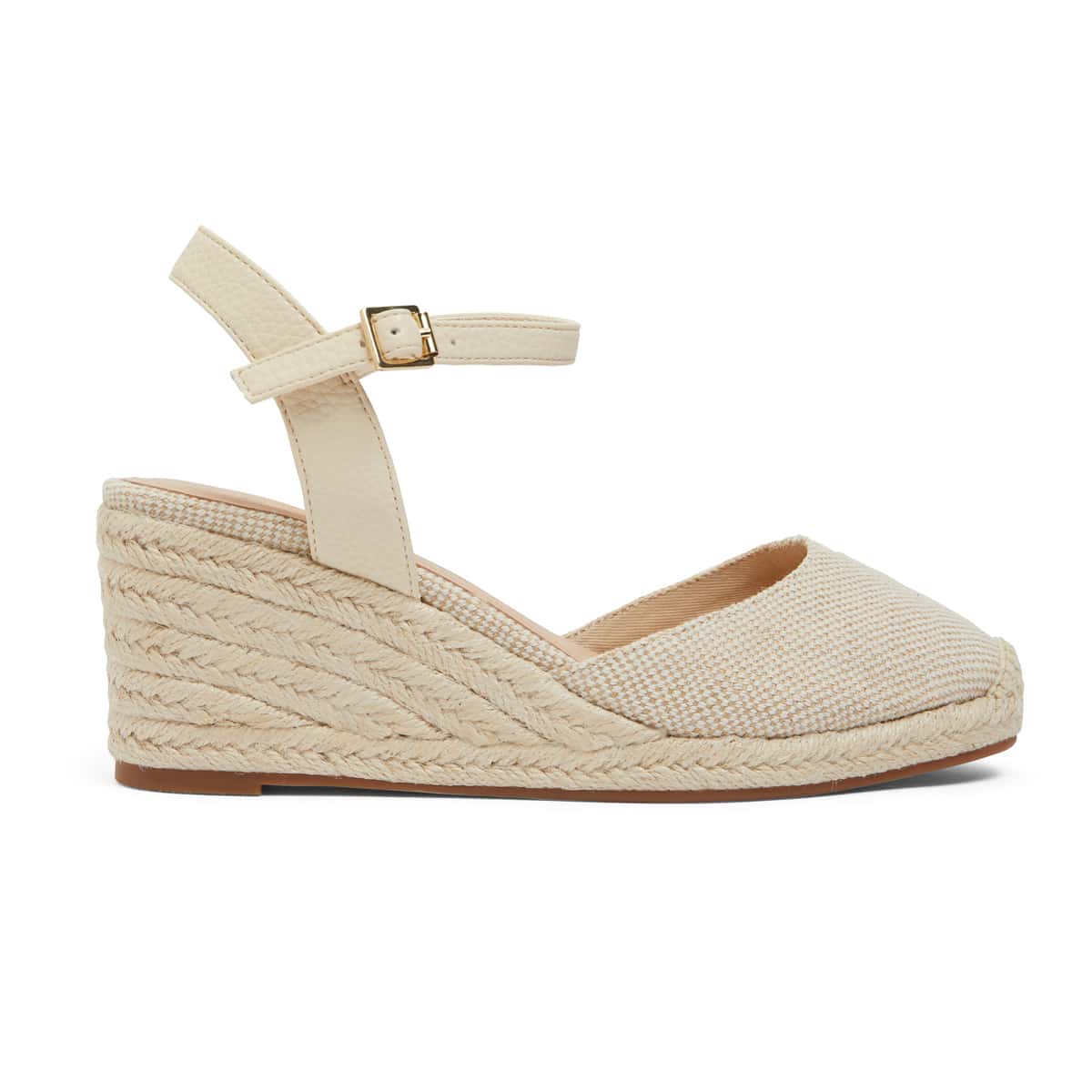 Santos Wedge in Natural Fabric