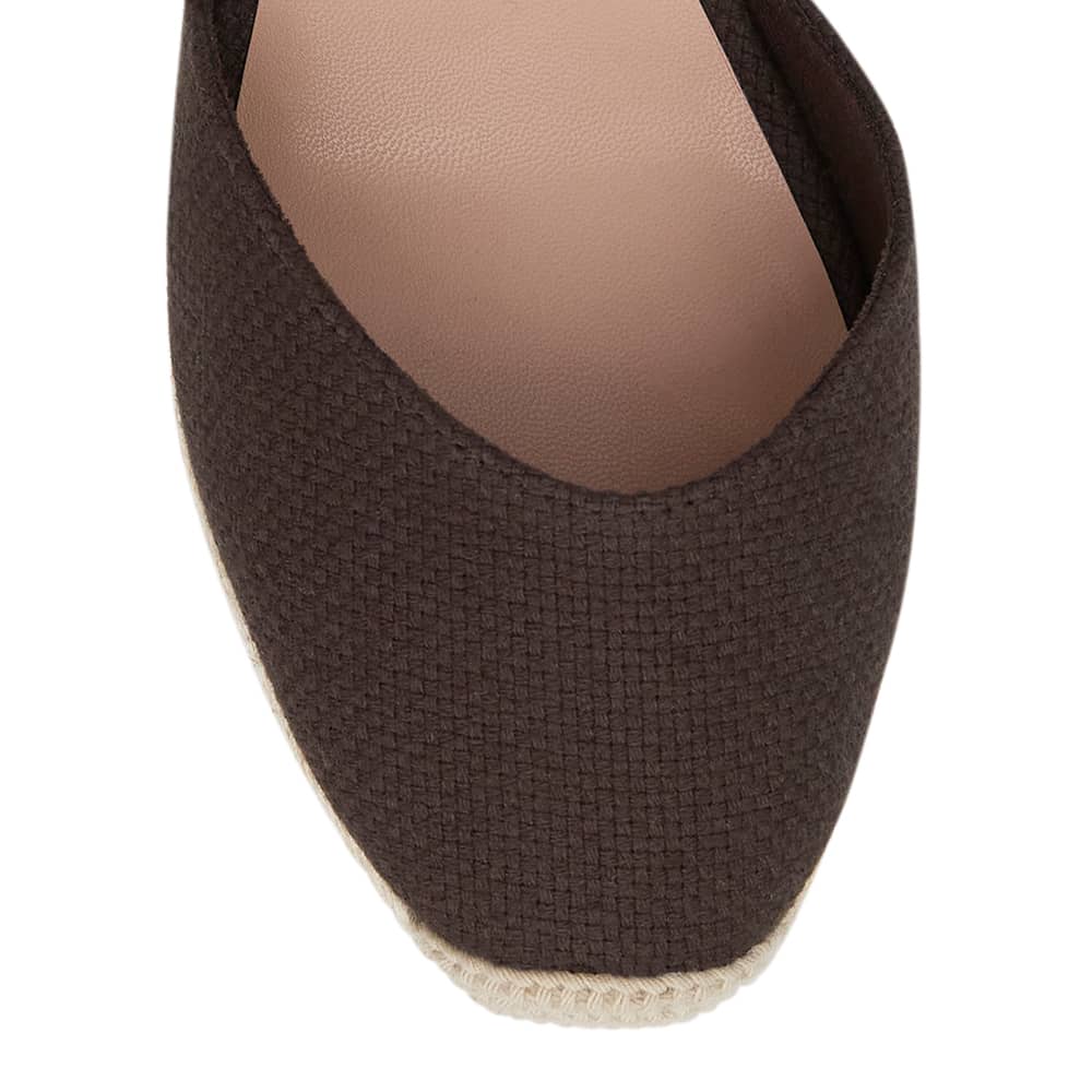 Santos Wedge in Chocolate  Fabric