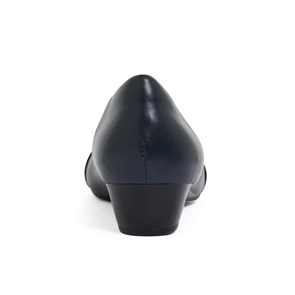 Saturn Heel in Navy Leather
