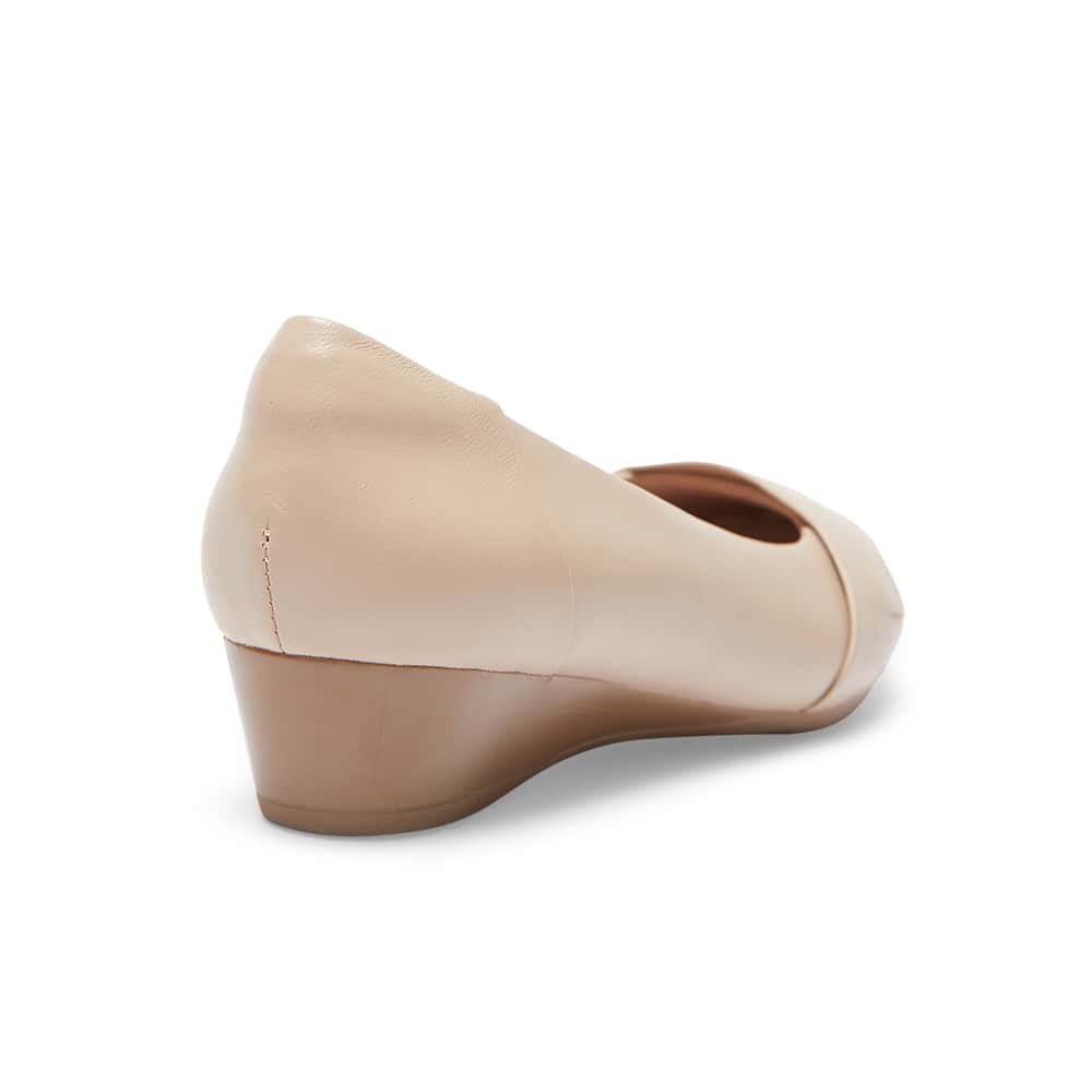 Saturn Heel in Nude Leather