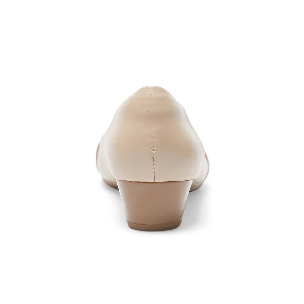 Saturn Heel in Nude Leather