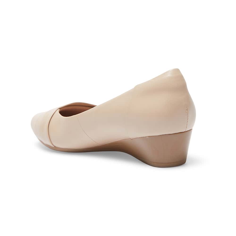 Saturn Heel in Nude Leather