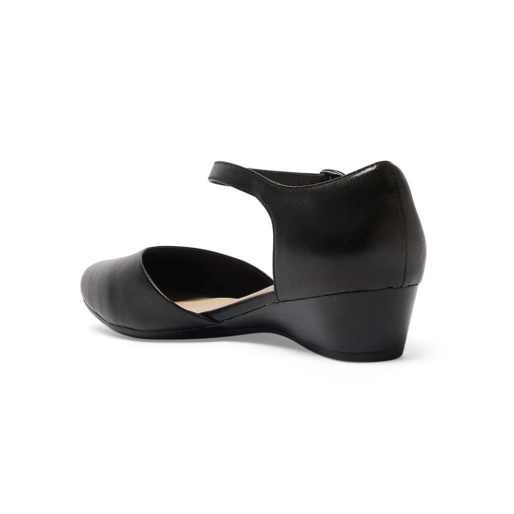Sequel Ballet Flat in Black Leather