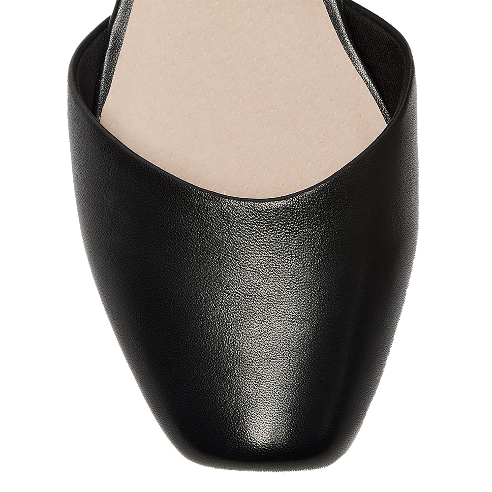 Sequel Ballet Flat in Black Leather