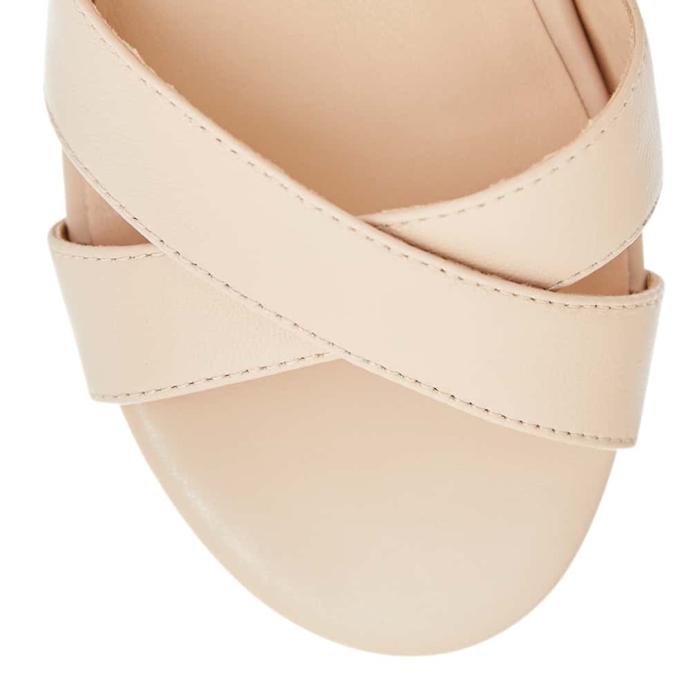 Shelly Heel in Blush Leather