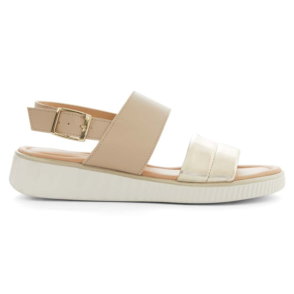 Shift Wedge in Blush Glove/platinum Leather