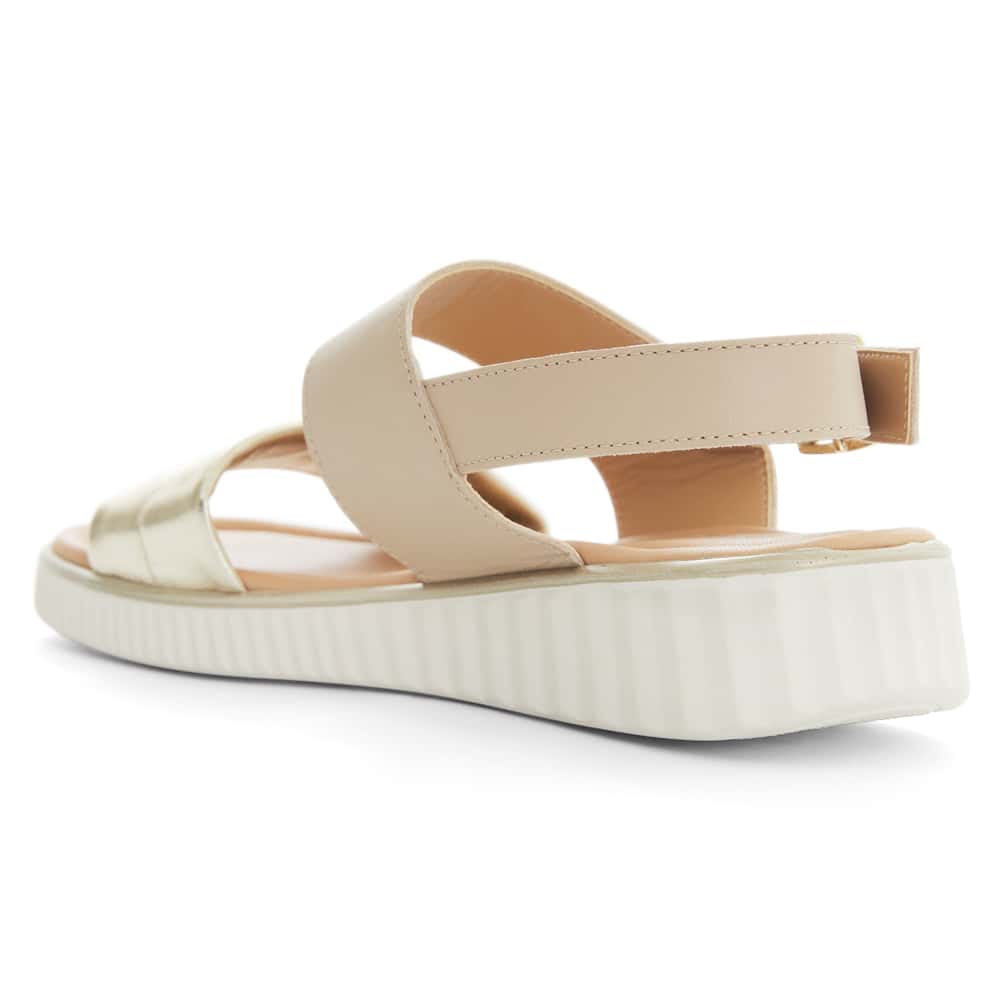 Shift Wedge in Blush Glove/platinum Leather