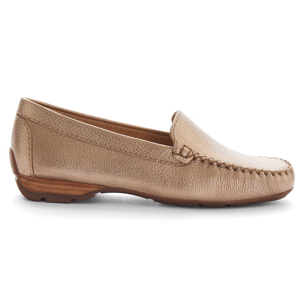 Sicily Loafer in Soft Gold Leather